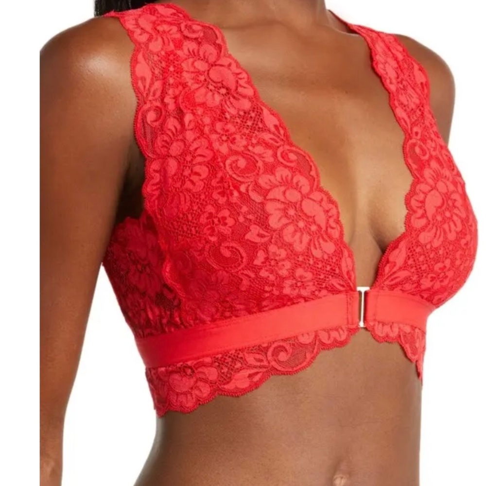 Free People -We are HAH -Got Ur Back Bra in Siren Red Size M